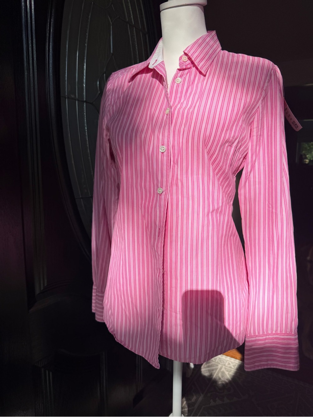 J. Crew Haberdashery Pink Striped Button-Up Shirt